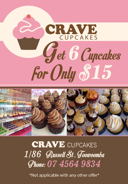 City Discounts Queensland Crave Cupcakes Toowoomba